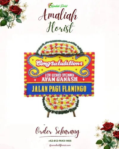Bunga Papan Congratulation di Pengadegan